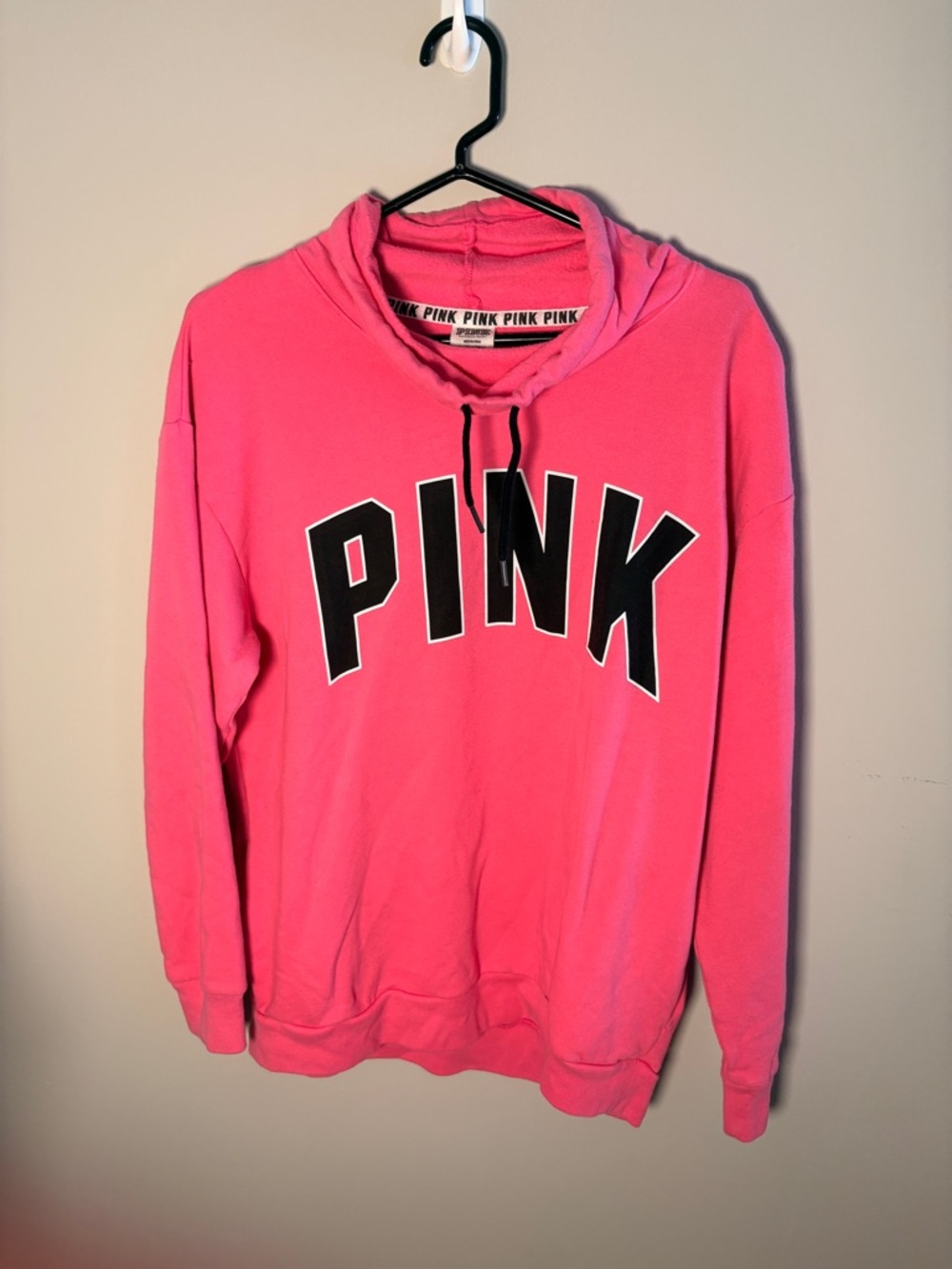 PINK Victoria's Secret Neon Pink Logo Hoodie